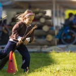 Stavìní máje v Holici u Olomouce