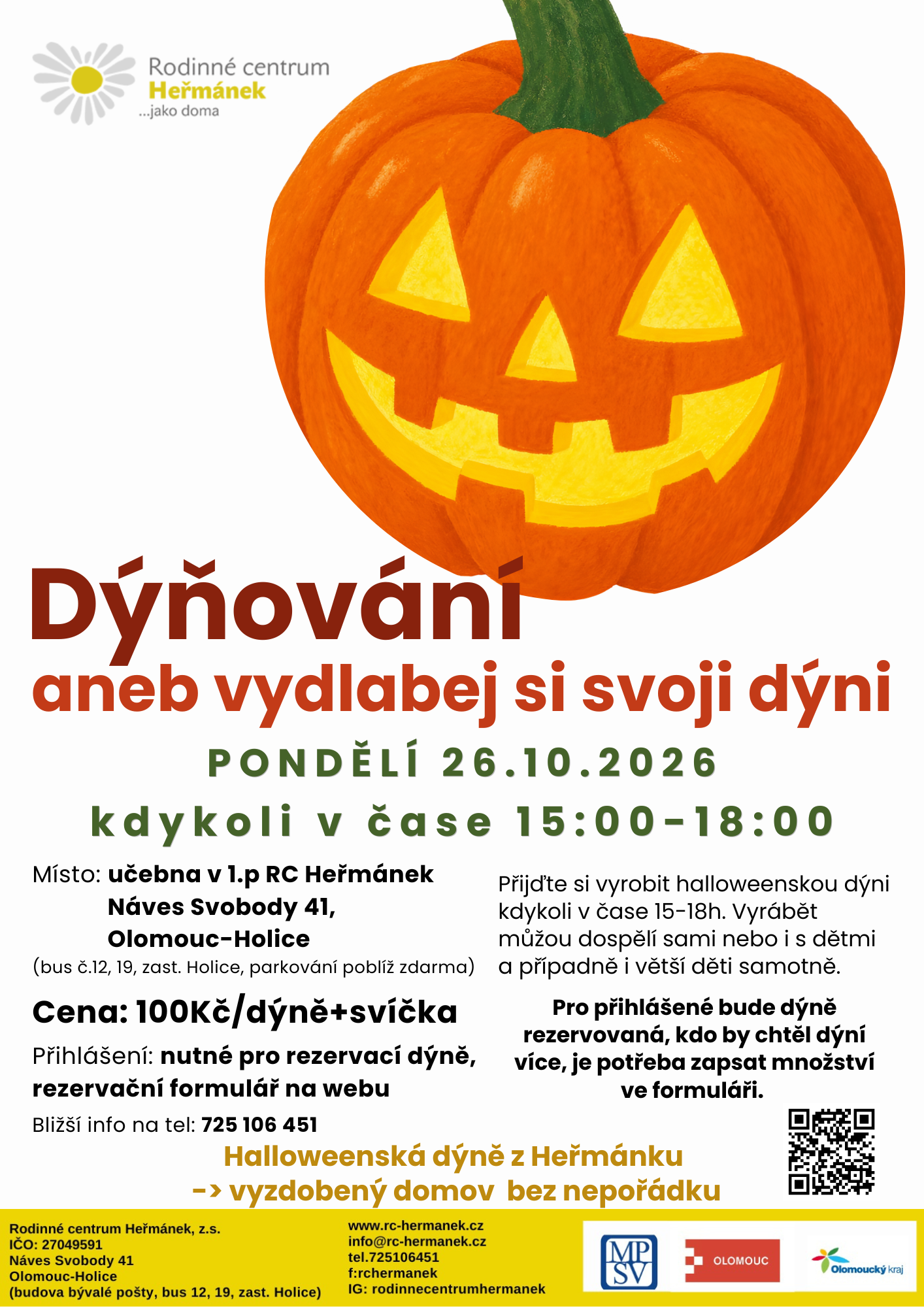 Dýňování v Heřmánku aneb Vydlabej si svoji dýni!
