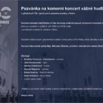 Plakát komorní koncert